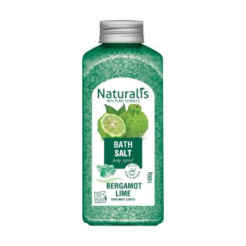 NATURALIS BERGAMOT LIME vonios druska, 1000 g