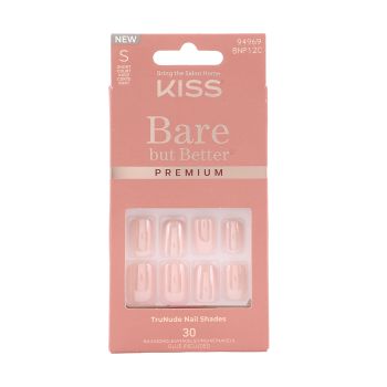 KISS BARE BUT BETTER PREMIUM priklijuojami dirbtiniai nagai (30 vnt.)