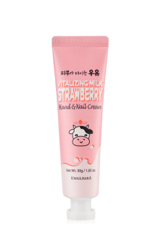 KWAILNARA VITALIZING MILK STRAWBERRY rankų ir nagų kremas, 30 g