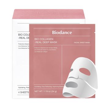 BIODANCE BIO COLLAGEN-REAL DEEP veido kaukės (4 x 34 g)
