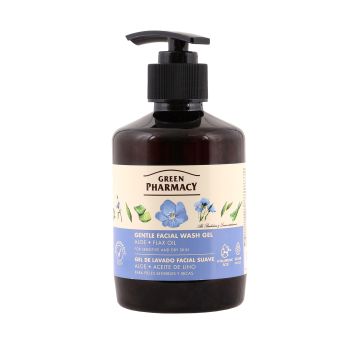 GREEN PHARMACY ALOE & FALX OIL veido prausimosi želė, 270 ml