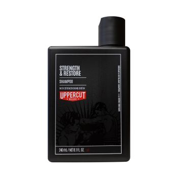 UPPERCUT DELUXE STRENGTH & RESTORE plaukų šampūnas, 240 ml
