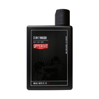 UPPERCUT DELUXE 3IN1 WASH plaukų, veido ir kūno prausiklis, 240 ml