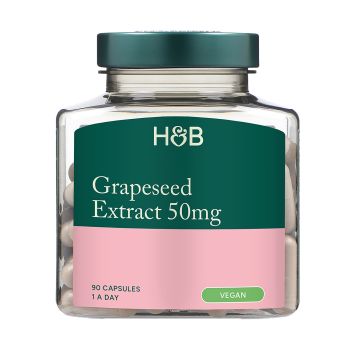 H&B vynuogių sėklų ekstraktas 50 mg, 90 kapsulių