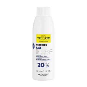 YELLOW PEROXIDE TECH+ 20 VOL - 6% oksidacinė plaukų emulsija, 150 ml