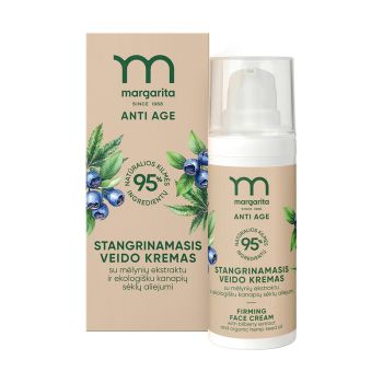 MARGARITA ANTI AGE stangrinamasis veido kremas, 50 ml