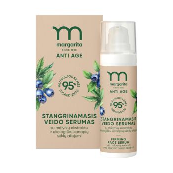 MARGARITA ANTI AGE stangrinamasis veido serumas, 30 ml
