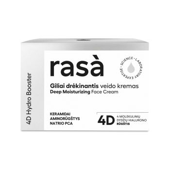 RASA 4D HYDRO BOOSTER giliai drėkinantis veido kremas, 50 ml