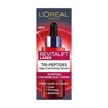 L'OREAL REVITALIFT LASER TRI-PEPTIDES AGE-CORRECTING veido serumas, 30 ml