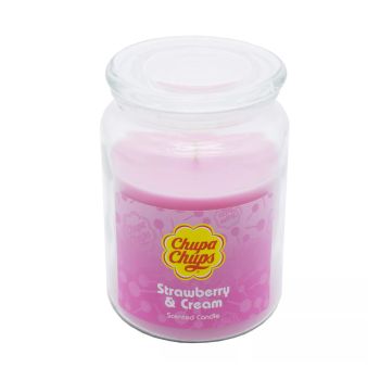 CHUPA CHUPS STRAWBERRY & CREAM kvapioji žvakė, 510 g