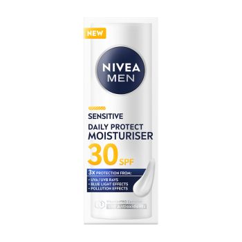NIVEA MEN SENSITIVE DAILY PROTECT SPF30 drėkinamasis kremas, 50 ml