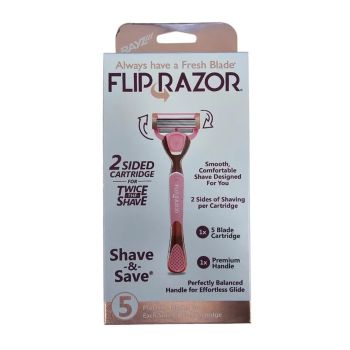 FLIP RAZOR 5 PRECISION BLADES ON moterų skustuvas