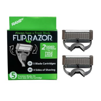 FLIP RAZOR 5 PRECISION BLADES ON keičiamosios vyrų skustuvo galvutės (2 vnt.)