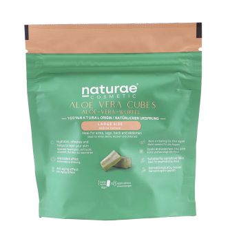 NATURAE COSMETIC ALOE VERA CUBES alavijo kubelis veido, paakių rankų odai prižiūrėti, 10 g