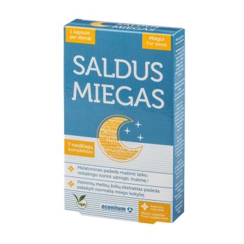 ACONITUM SALDUS MIEGAS, 15 kapsulių