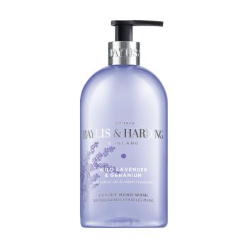 BAYLIS & HARDING WILD LAVENDER & GERANIUM rankų prausiklis, 500 ml