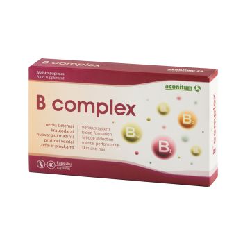 ACONITUM B COMPLEX, 40 kapsulių