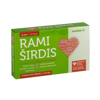 ACONITUM RAMI ŠIRDIS čiulpiamosios tabletės, 20 vnt.