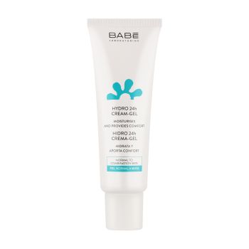 BABE HIDRO 24H HYDRO drėkinamasis veido ir kaklo kremas - želė, 50 ml