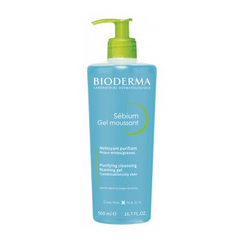 BIODERMA SEBIUM valomoji putojanti želė - prausiklis, 500 ml
