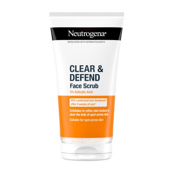 NEUTROGENA CLEAR & DEFEND veido šveitiklis, 150 ml