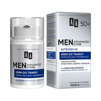 AA MEN ADVANCED CARE INTENSIVE 50+ veido kremas, 50 ml