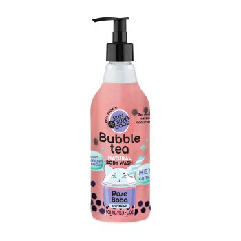 SKIN SUPER GOOD BUBBLE TEA SWEET STRAWBERRY & HIBISCUS kūno prausiklis, 500 ml