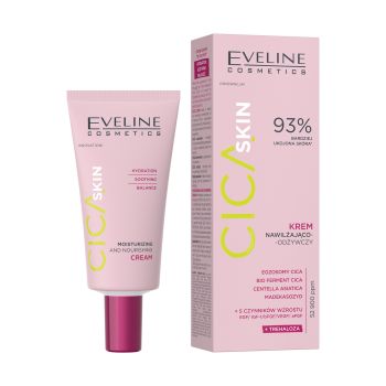 EVELINE CICA SKIN MOISTURIZING AND NOURISHING veido kremas, 30 ml