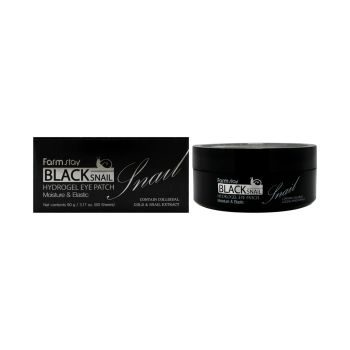 FARMSTAY BLACK SNAIL HYDROGEL paakių padukai, 90 g (60 vnt.)
