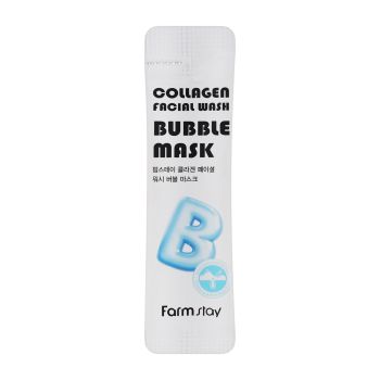 FARMSTAY COLLAGEN BUBBLE veido kaukės (5 ml x 20 vnt.)