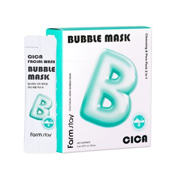 FARMSTAY CICA BUBBLE veido kaukės (5 ml x 20 vnt.)