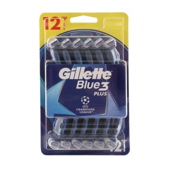 GILLETTE BLUE 3 PLUS vienkartiniai skustuvai (12 vnt.)