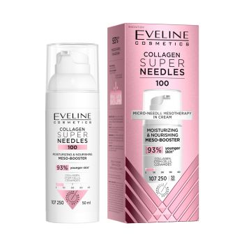 EVELINE COLLAGEN SUPER NEEDLES MOISTURIZING & NOURISHING veido kremas, 50 ml