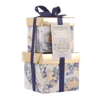 LUXURY BATHING BERGAMOT, GINGER & LEMONGRASS dovanų rinkinys