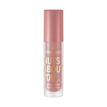 ESSENCE NUTS ABOUT YOU GLITTER SWITCH skystieji lūpų dažai, 4 ml