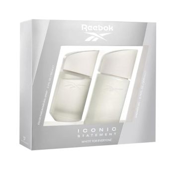 REEBOK ICONIC STATEMENT WHITE FOR EVERYONE vyrų kosmetikos rinkinys