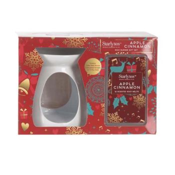 STARLYTES APPLE CINNAMON WAX BURNER kalėdinių dovanų rinkinys