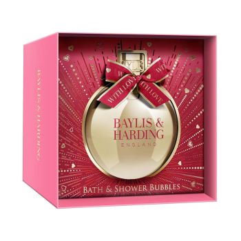 BAYLIS & HARDING MIDNIGHT CHERRY vonios ir dušo putos (250 ml) + plaukų gumytė