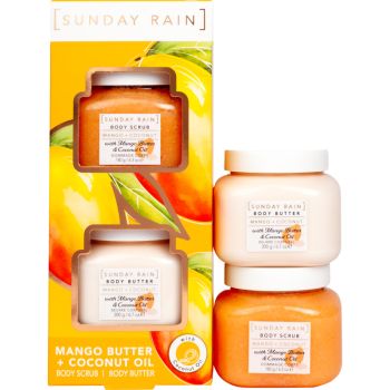 SUNDAY RAIN MANGO + COCONUT kūno priežiūros priemonių rinkinys