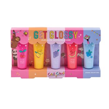 CHIT CHAT GET GLOSSY vaikų lūpų blizgių rinkinys