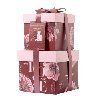 LUXURY BATHING VELVET ROSE & PEONY dovanų rinkinys