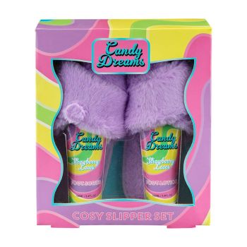 CANDY DREAMS COSY NIGHT IN SLIPPER dovanų rinkinys