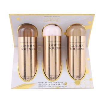 GOLDEN BOUDOIR HEAVENLY NECTAR TRIO kūno priežiūros priemonių rinkinys