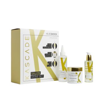 HEADSHOCK KASCADE SALON SHINE plaukų priežiūros priemonių rinkinys