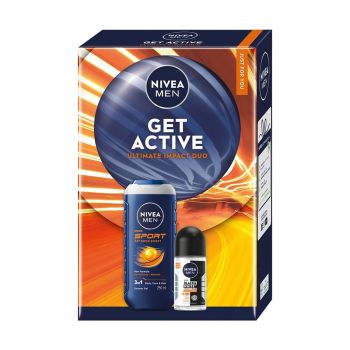 NIVEA MEN GET ACTIVE vyrų kosmetikos rinkinys