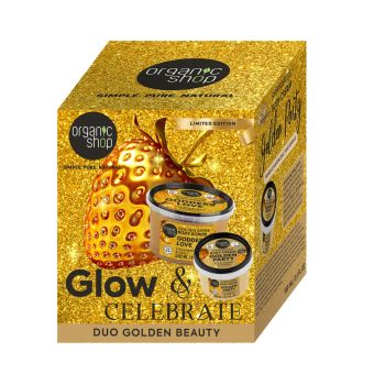 ORGANIC SHOP GLOW & CELEBRATE kūno priežiūros rinkinys