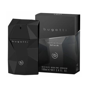 BUGATTI UNLIMITED BLACK tualetinis vanduo, 100 ml