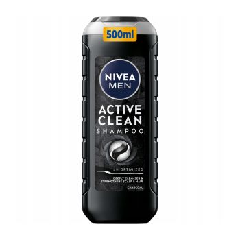 NIVEA MEN ACTIVE CLEAN plaukų šampūnas, 500 ml