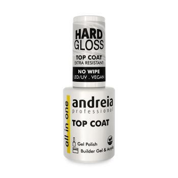 ANDREIA ALL IN ONE HARD GLOSS viršutinis nagų lako sluoksnis, 10,5 ml