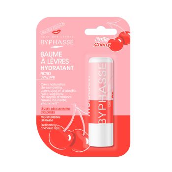 BYPHASSE FRUITY CHERRY MOISTURIZING lūpų balzamas, 4,8 g